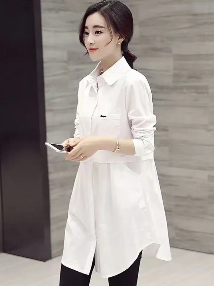 Versatile Plaid Mid-length Solid Color Women's 2024 Fashion Korean Style Fashion Stitching Loose Long-sleeve Female Shirts
Versatile Plaid Mid-length Solid Color Women's 2024 Fashion Korean Style Fashion Stitching Loose Long-sleeve Female Shirts