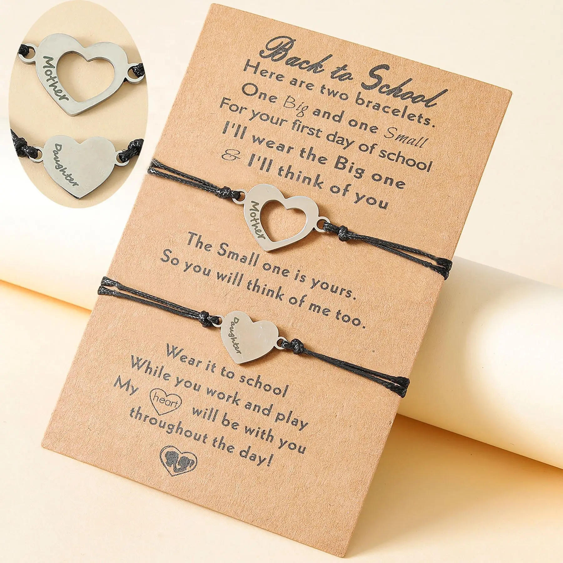 Новинка 2023, браслет из нержавеющей стали в форме сердца для матери и дочери, оптовая продажа
Новинка 2023, браслет из нержавеющей стали в форме сердца для матери и дочери, оптовая продажа