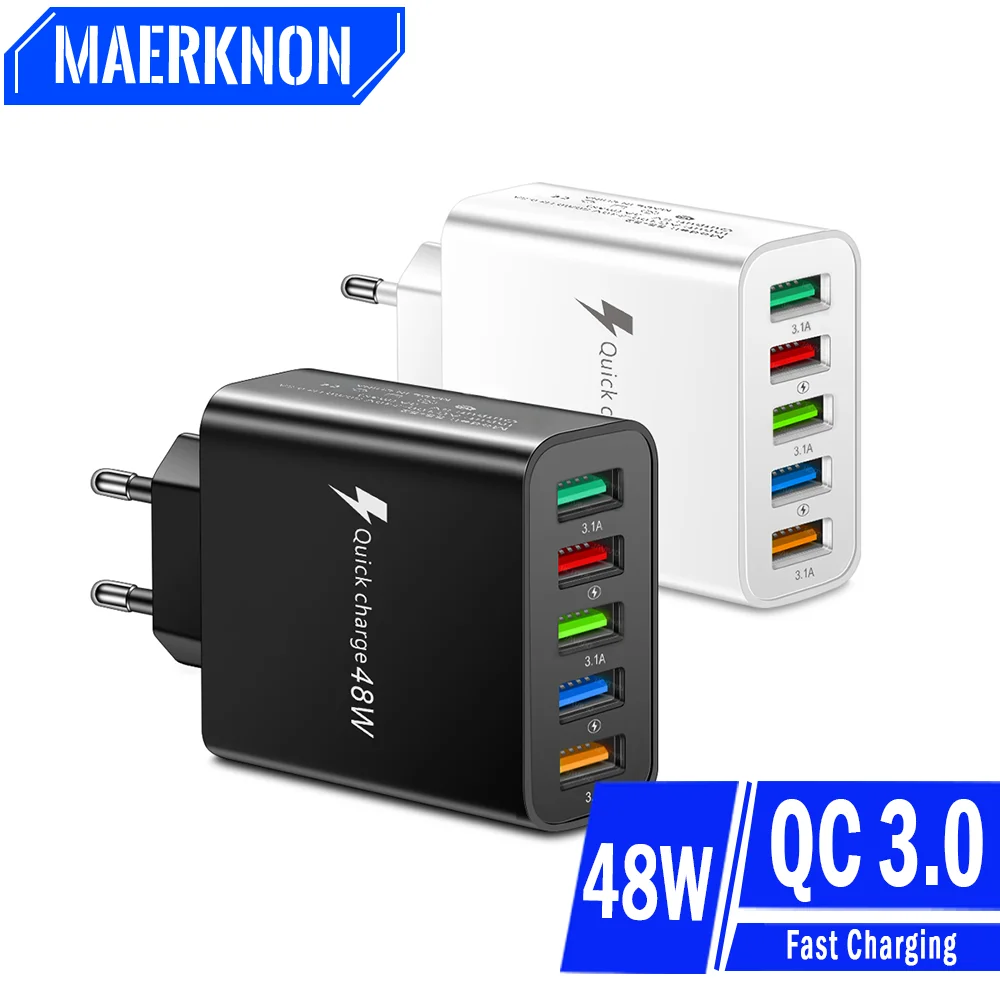 5 Port USB Charger Quick Charge 3.0 Wall Mobile Phone Charge Adapter For iPhone 14 13 Samsung Xiaomi Huawei Travel Fast Charger
5 Port USB Charger Quick Charge 3.0 Wall Mobile Phone Charge Adapter For iPhone 14 13 Samsung Xiaomi Huawei Travel Fast Charger