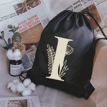 Fashion Drawstring Bag Simple Golden Letter Print Backpack Boy Basketball Bag Girl Shopping Bags Portable Customize School Case
Fashion Drawstring Bag Simple Golden Letter Print Backpack Boy Basketball Bag Girl Shopping Bags Portable Customize School Case
