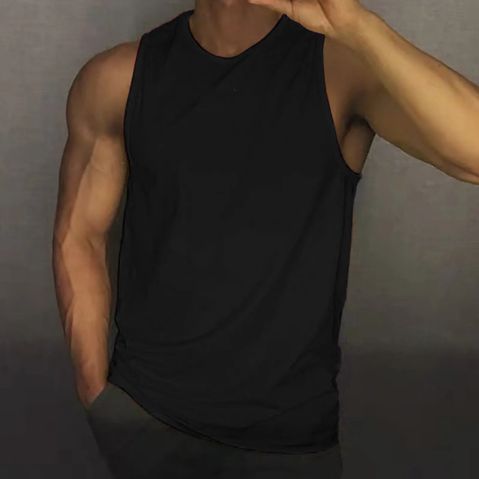 Summer Ice Silk Tank Tops Mens Solid Color Sleeveless O-Neck T Shirt Vest Vintage Loose Sports Jogger T-Shirts Beach T Shirts
Summer Ice Silk Tank Tops Mens Solid Color Sleeveless O-Neck T Shirt Vest Vintage Loose Sports Jogger T-Shirts Beach T Shirts