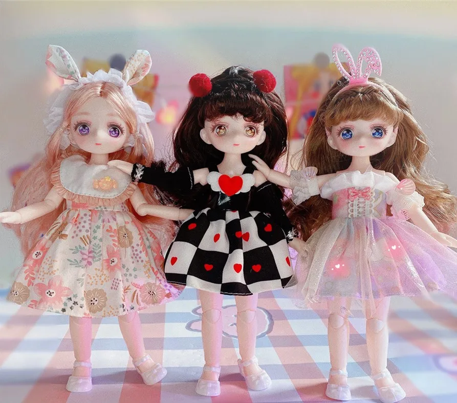 23cm BJD Movable Jointed Dolls Cute Big eyeball glass eyes Boy Girl Head Doll with shoes for Girls Toys
23cm BJD Movable Jointed Dolls Cute Big eyeball glass eyes Boy Girl Head Doll with shoes for Girls Toys