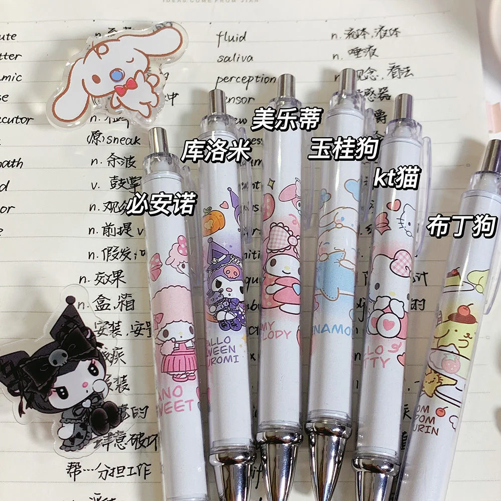 Kawaii Sanrio Hello Kitty Gel Pen Kuromi My Melody Cunnamoroll 4 Pcs Student DIY Cartoon Quick-drying 0.5mm Test Office Pen
Kawaii Sanrio Hello Kitty Gel Pen Kuromi My Melody Cunnamoroll 4 Pcs Student DIY Cartoon Quick-drying 0.5mm Test Office Pen