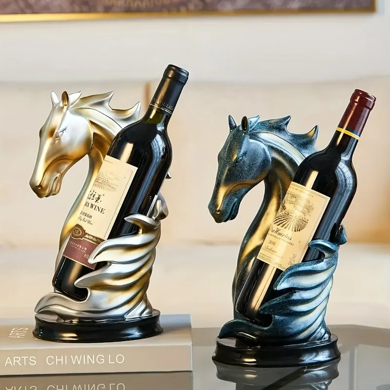 Wine Bottle Holder Horse Statue Rack Creative Tabletop Cellar Decorative Storage Kitchen Bar Decor Art Supplies Home Decoration
Wine Bottle Holder Horse Statue Rack Creative Tabletop Cellar Decorative Storage Kitchen Bar Decor Art Supplies Home Decoration