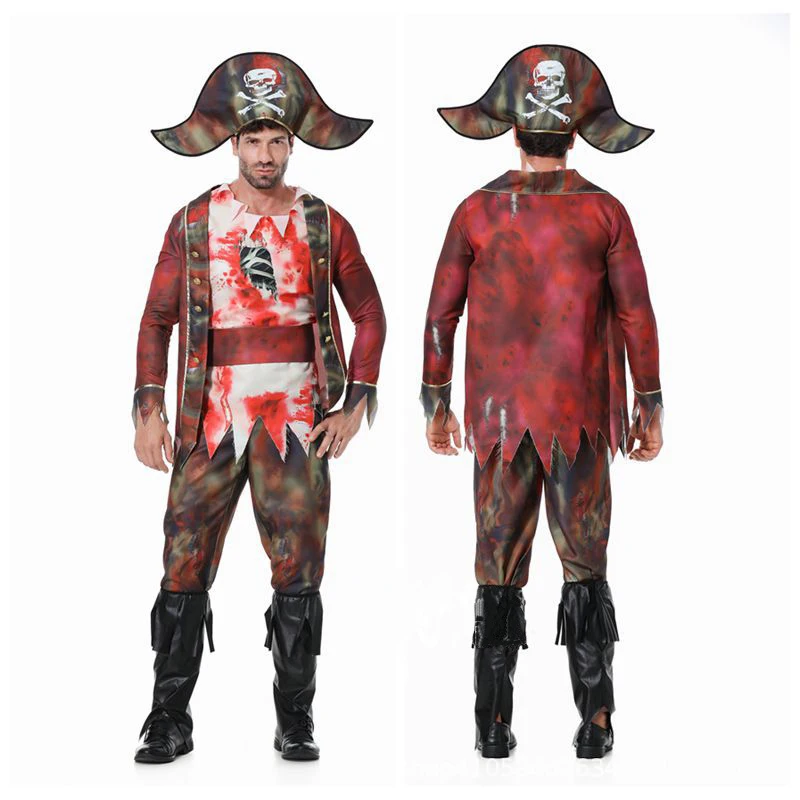 Halloween Pirate Captain Cosplay Costume Suits For Men Carnival Stage Play Blood Pirate Role Play Outfits Christmas Party Dress
Halloween Pirate Captain Cosplay Costume Suits For Men Carnival Stage Play Blood Pirate Role Play Outfits Christmas Party Dress