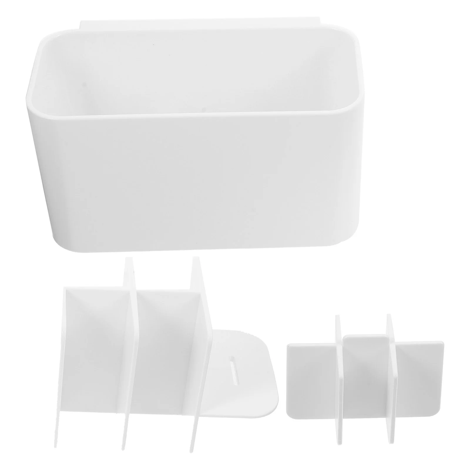 

Bathroom Nail-free Box Storage Box Toothbrush Holder Basin Storage Holder for Home
