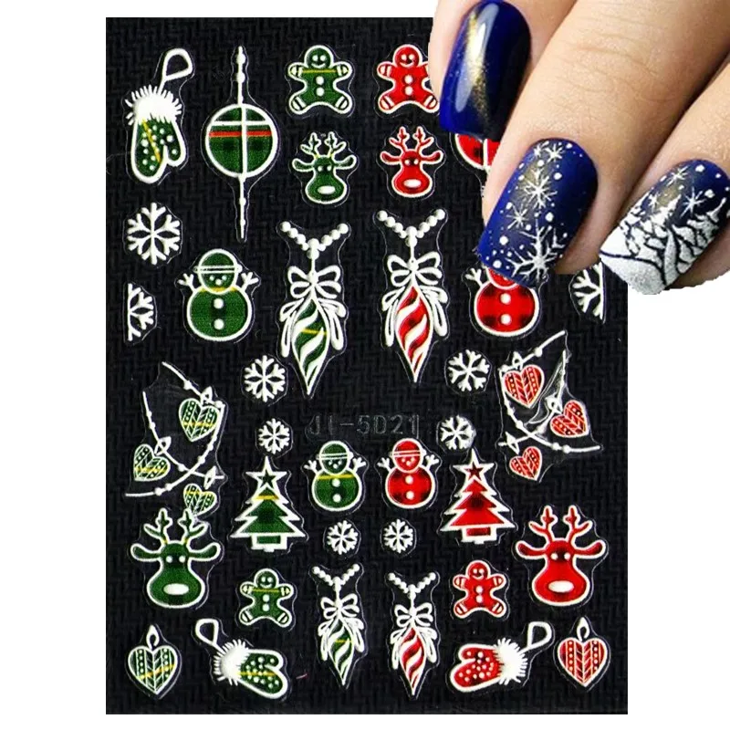 1 Sheet 5D Engraved Santa Claus Decals For Nails Xmas Snow-flakes Nail Art Sticker 7.8*6cm Christmas Embossed Slider Nail Decals
1 Sheet 5D Engraved Santa Claus Decals For Nails Xmas Snow-flakes Nail Art Sticker 7.8*6cm Christmas Embossed Slider Nail Decals