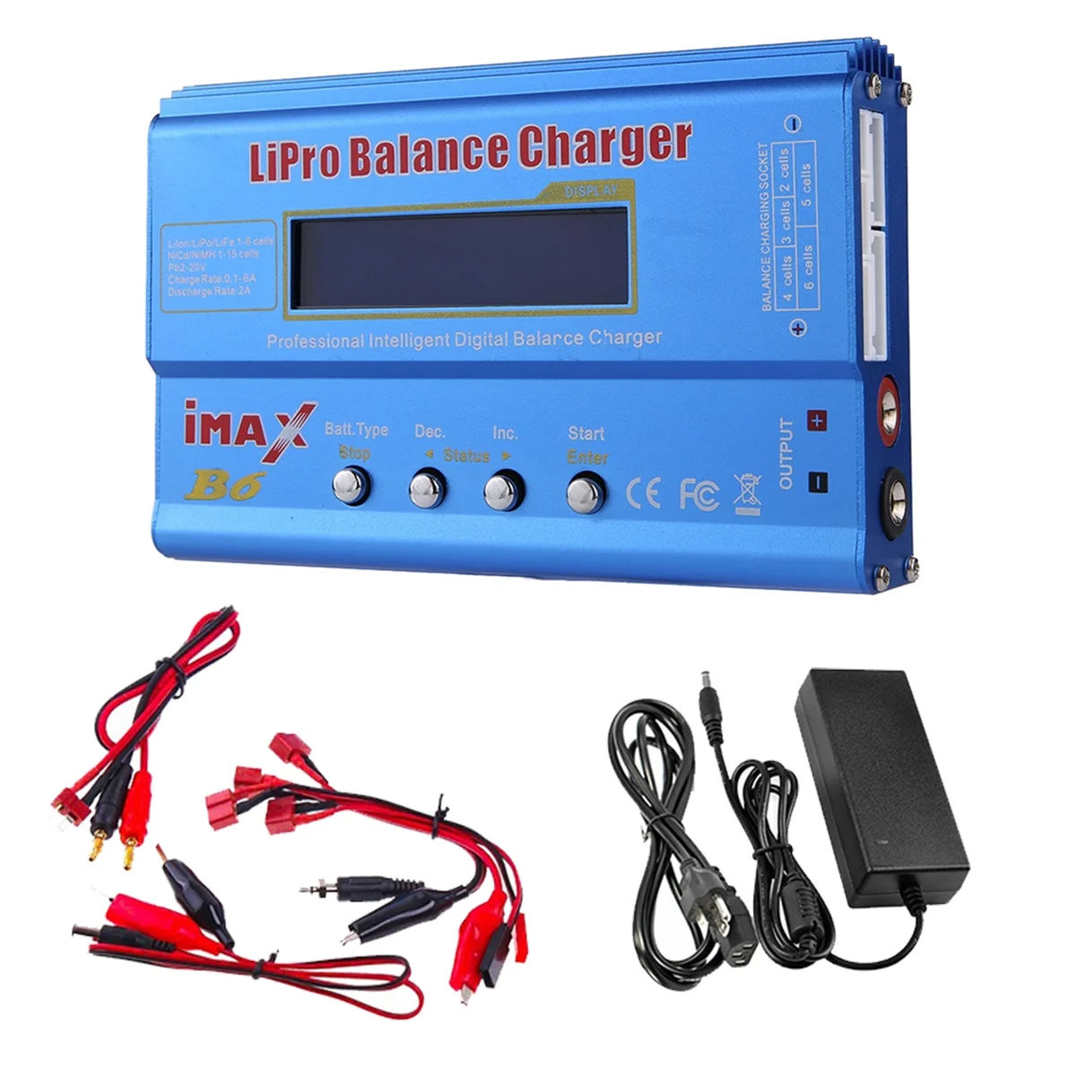 For IMAX B6 80W Lipo Battery Charger+T Plug Lipo NiMh Li-Ion Ni-Cd Digital Lipro Balance Charger Battery Charger US Plug 
For IMAX B6 80W Lipo Battery Charger+T Plug Lipo NiMh Li-Ion Ni-Cd Digital Lipro Balance Charger Battery Charger US Plug