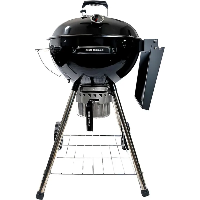 Kettle Grill with Deluxe Insert and Easy Spin Grate for Two-Zone Charcoal Grill Cooking, Low ‘N Slow Smoking and BBQing -22-Inch
Kettle Grill with Deluxe Insert and Easy Spin Grate for Two-Zone Charcoal Grill Cooking, Low ‘N Slow Smoking and BBQing -22-Inch