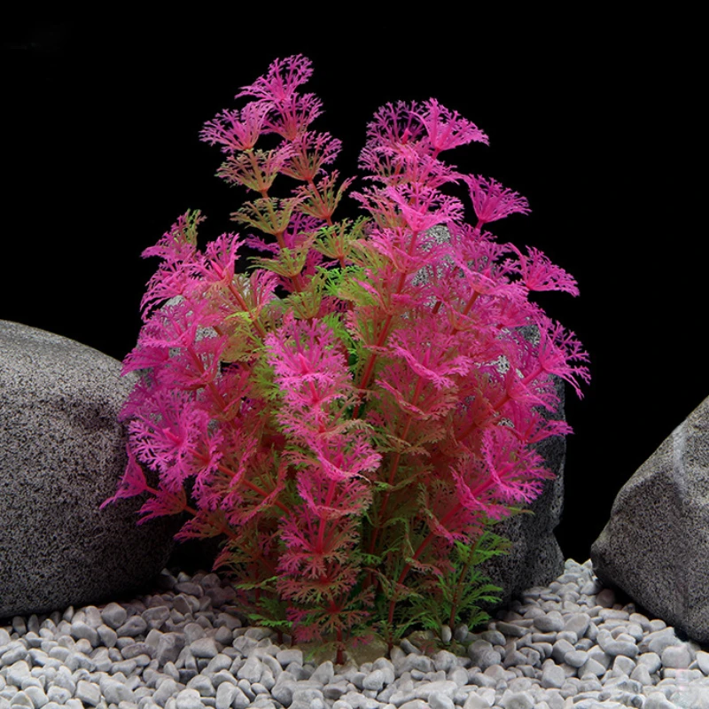 

Artificial Underwater Plants Water Weeds Ornament Aquatic Plastic Plant Fish Tank Grass Aquarium Decoration 21cm