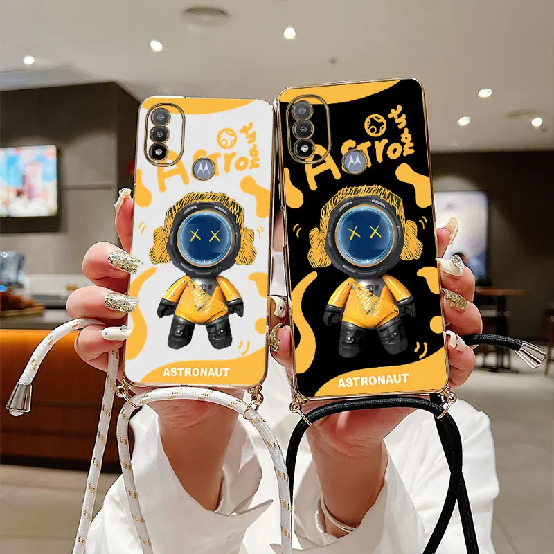 Astronaut Overalls Lanyard Plating Phone Case For Motorola Moto E20 E13 E22 E32 E7Power E22i E7Plus E7 G50 G42 G30 G32 G22 Cover
Astronaut Overalls Lanyard Plating Phone Case For Motorola Moto E20 E13 E22 E32 E7Power E22i E7Plus E7 G50 G42 G30 G32 G22 Cover