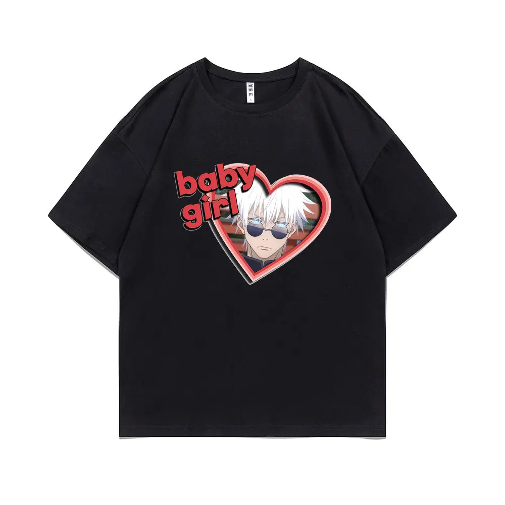 Love Baby Girl Satoru Gojo Graphic T-shirt Anime Jujutsu Kaisen Print Crewneck T Shirts Men Women Casual Manga Funny Meme Tshirt
Love Baby Girl Satoru Gojo Graphic T-shirt Anime Jujutsu Kaisen Print Crewneck T Shirts Men Women Casual Manga Funny Meme Tshirt
