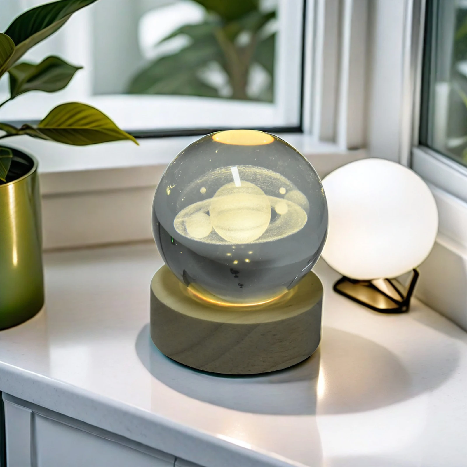 1pcs Crystal Ball Night Lights USB LED Night Light 3D Moon Table Lamp Glowing Planet Galaxy Astronaut Tabletop Decoration Gifts
1pcs Crystal Ball Night Lights USB LED Night Light 3D Moon Table Lamp Glowing Planet Galaxy Astronaut Tabletop Decoration Gifts