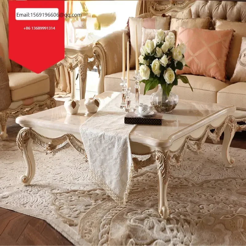 

Европейский мраморный чайный столик, итальянский дворец, роскошный тонкий резной чайный столик, мебель для гостиной