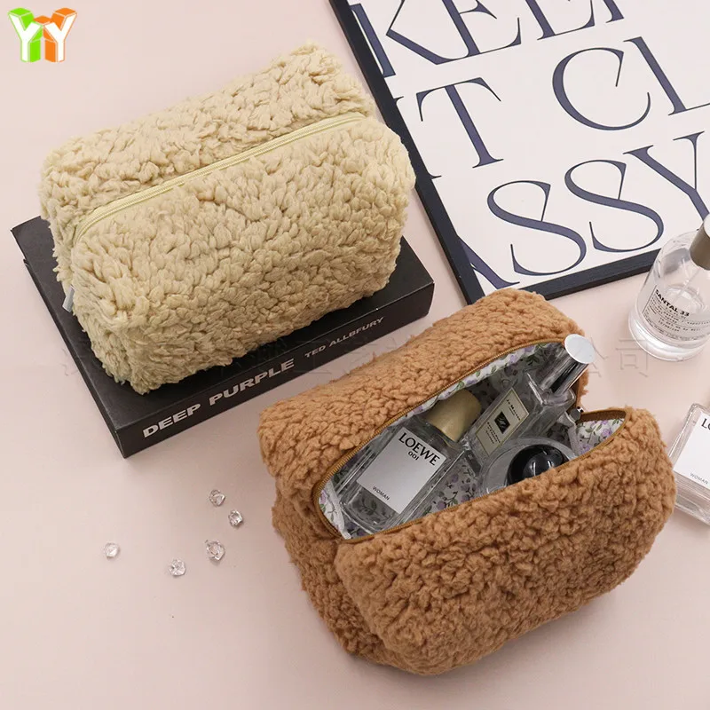 Lambswool Small Cosmetic Bag Cute Plush Makeup Organizer Pouch Kawaii Pencil Case Bags Travel Coin Purse Household Storage
Lambswool Small Cosmetic Bag Cute Plush Makeup Organizer Pouch Kawaii Pencil Case Bags Travel Coin Purse Household Storage