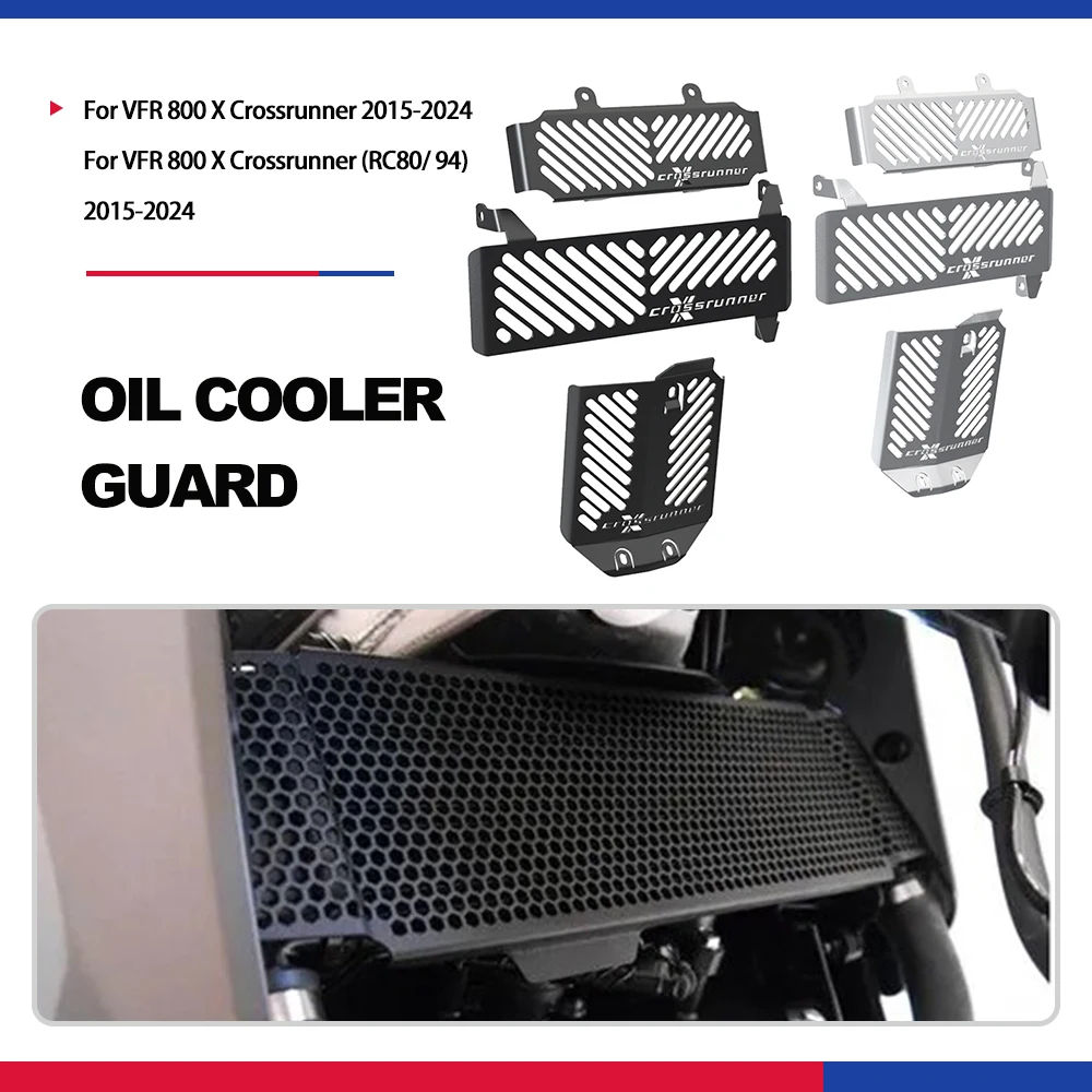 

2024 Motorcycle oil cooler guard FOR Honda VFR800X VFR 800X VFR 800 X Crossrunner 2015-2023 Upper and Lower Radiator Guard Set