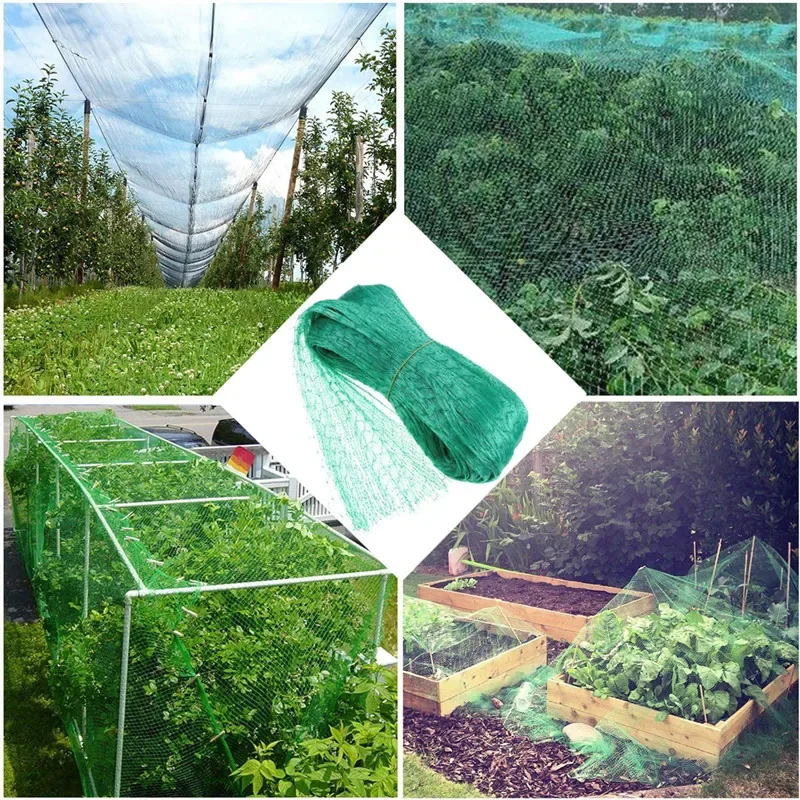 Anti Bird Net Reusable Green Garden Plant Netting 15mm Mesh Protect Plants Fruit Trees From Bird Deer Poultry Fencing
Anti Bird Net Reusable Green Garden Plant Netting 15mm Mesh Protect Plants Fruit Trees From Bird Deer Poultry Fencing