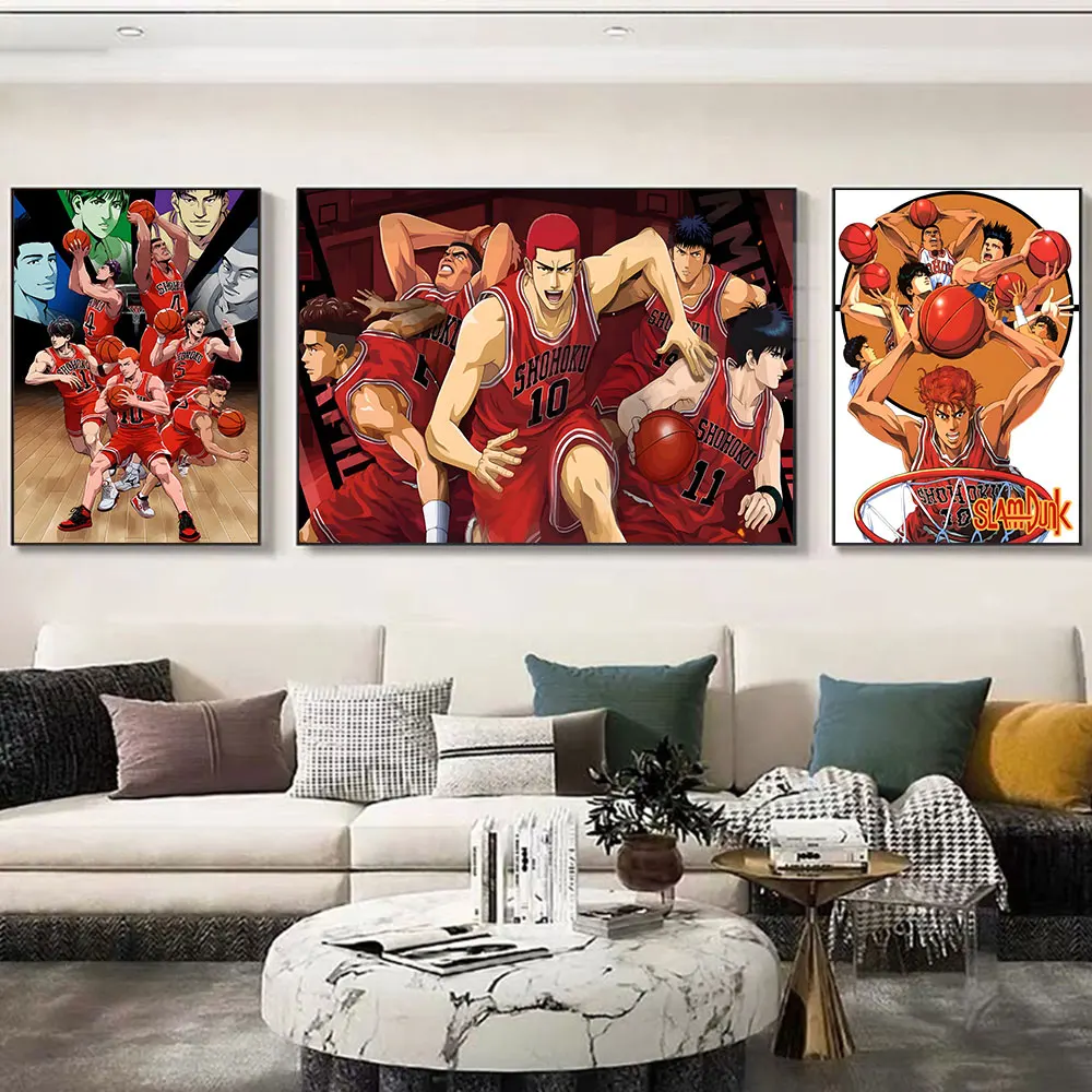 Japanese Hot Anime Slam Dunk Poster Bedroom Decor Cartoon Figures Mitsui Hisashi Kaede Rukawa Canvas Painting Wall Art Picture
Japanese Hot Anime Slam Dunk Poster Bedroom Decor Cartoon Figures Mitsui Hisashi Kaede Rukawa Canvas Painting Wall Art Picture