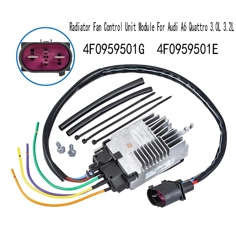 

4F0959501E Radiator Fan Control Unit Module For A6 Quattro 3.0L 3.2L 4F0959501G Replacement Accessories