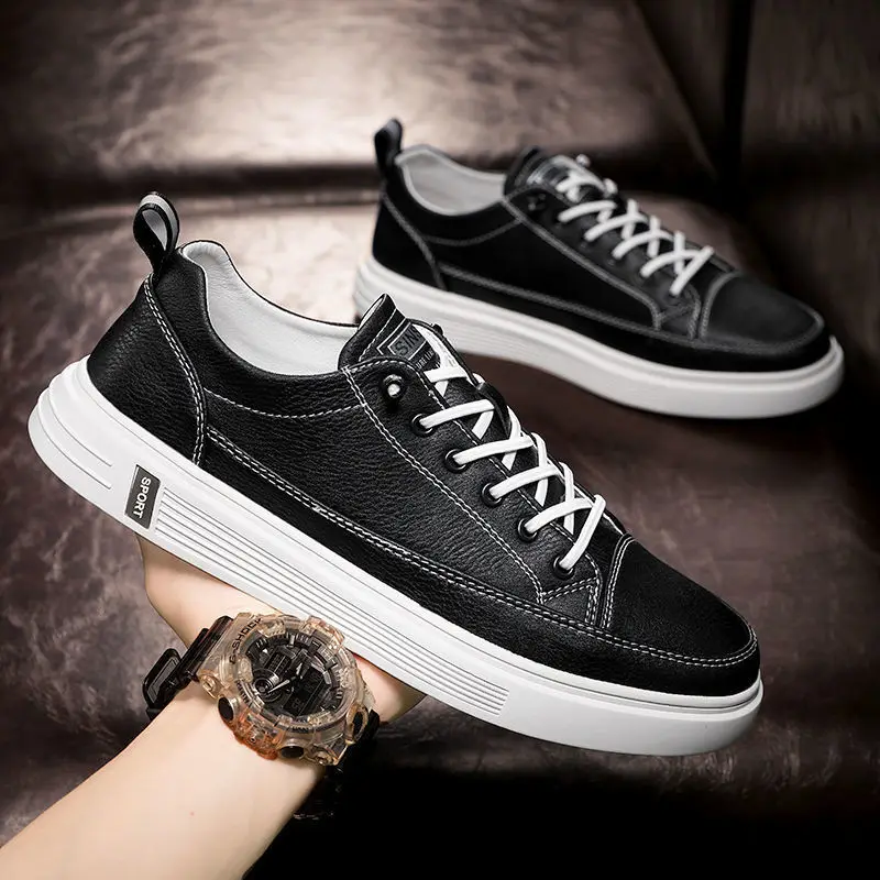 Men's Casual Sneakers Fashion Flat Leather Shoes Men's Street Skateboard Shoes 2023 New Comfortable Men Shoes Zapatillas Hombre
Men's Casual Sneakers Fashion Flat Leather Shoes Men's Street Skateboard Shoes 2023 New Comfortable Men Shoes Zapatillas Hombre