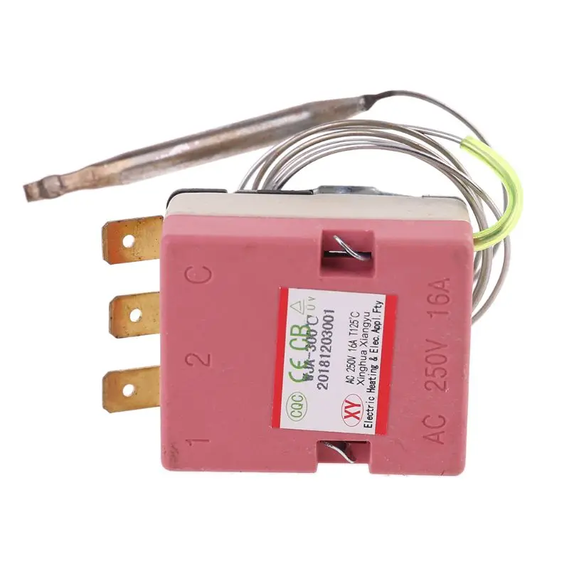 

Thermostat 250V 16A 50-300°C Temperature Controller NO NC for Electric Oven