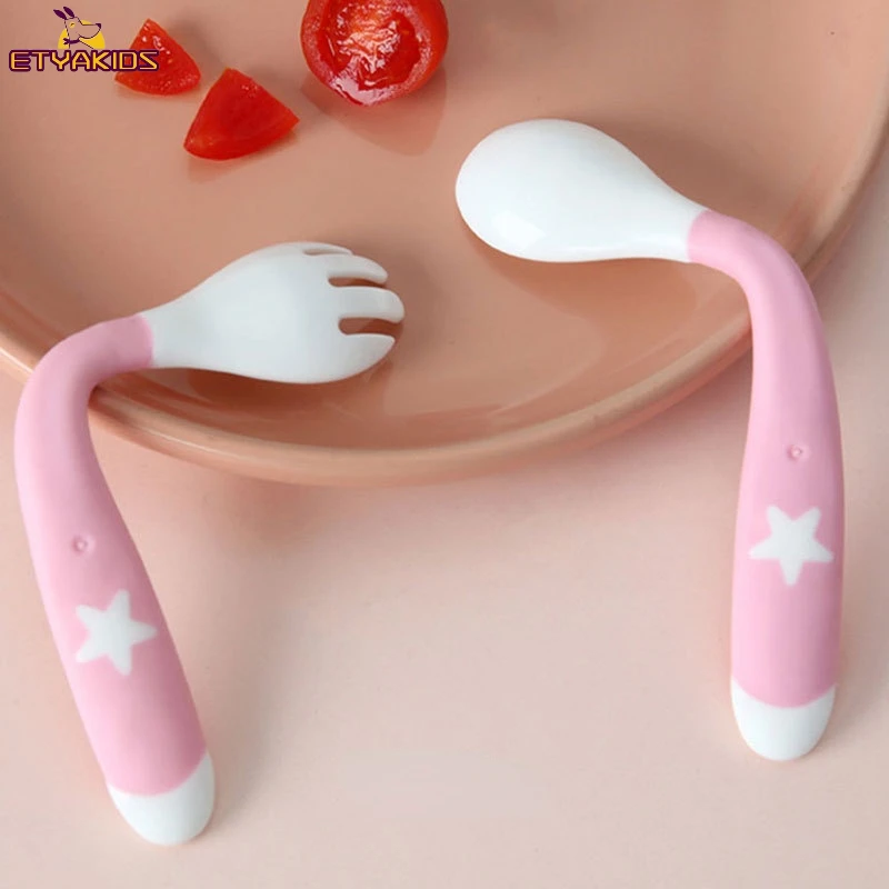 2pcs/set 360° Flexible Spoon Fork for Baby Soft Safety Handle Feeder BPA Free Children Kids Tableware Toddler Portable
2pcs/set 360° Flexible Spoon Fork for Baby Soft Safety Handle Feeder BPA Free Children Kids Tableware Toddler Portable