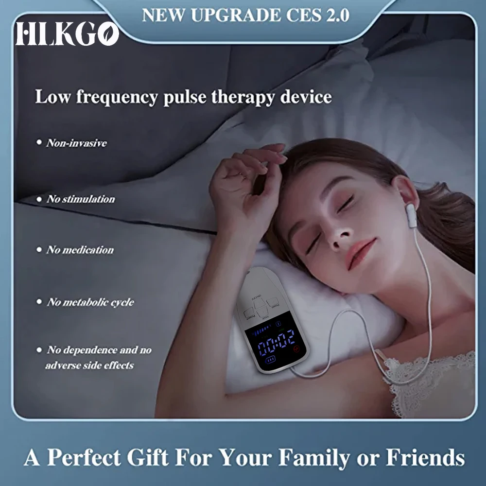 

Sleep Aid Device CES Sleeping Therapy Instrument Insomnia Anxiety Depression Tens Machine Transcranial Microcurrent