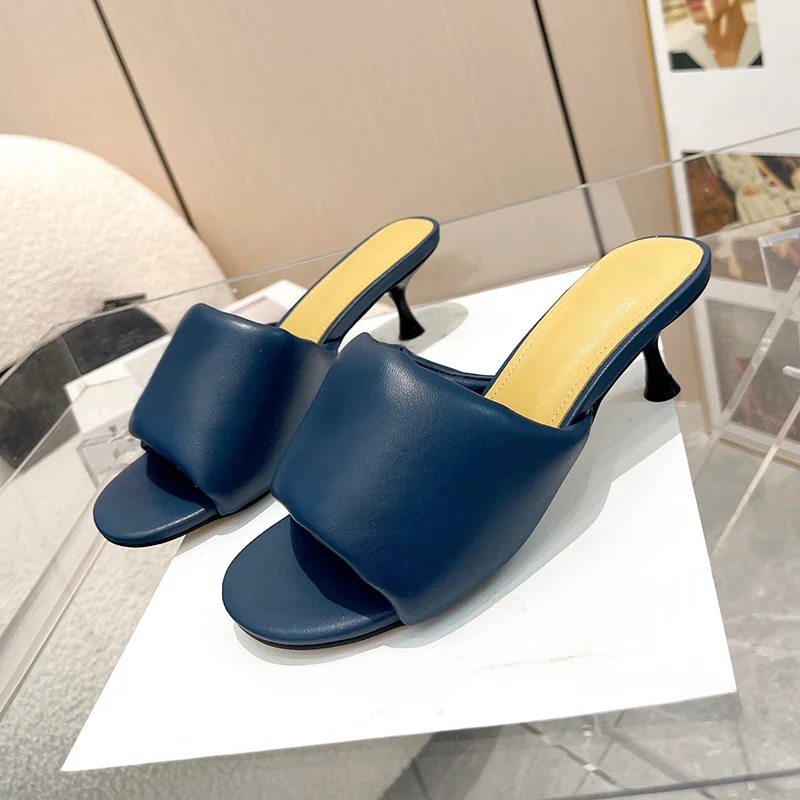 

Ladies Slippers Summer 2024 Walk Show New Style Round Head Peep Toe Female Shoes Simplicity Versatile Slippers