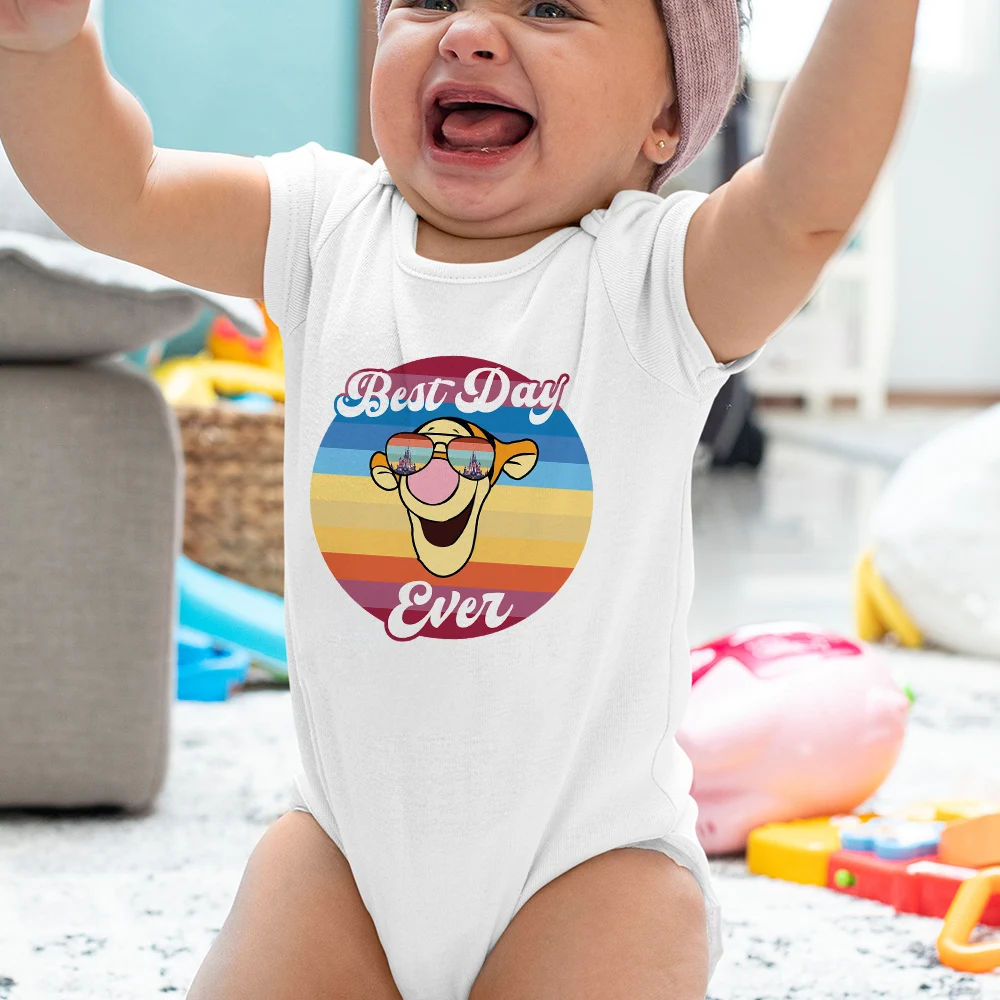 Four Seasons Funny Disney O-Neck Casual Infant Bodysuits Kawaii Tigger with Sunglasses All-Match Breathable Newborn Romper
Four Seasons Funny Disney O-Neck Casual Infant Bodysuits Kawaii Tigger with Sunglasses All-Match Breathable Newborn Romper
