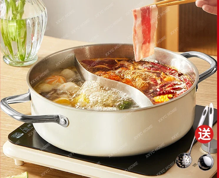 Two-Flavor Hot Pot Hot Pot Household 304 Stainless Steel Induction Cooker Special Use Hot Pot Large Capacity
Two-Flavor Hot Pot Hot Pot Household 304 Stainless Steel Induction Cooker Special Use Hot Pot Large Capacity