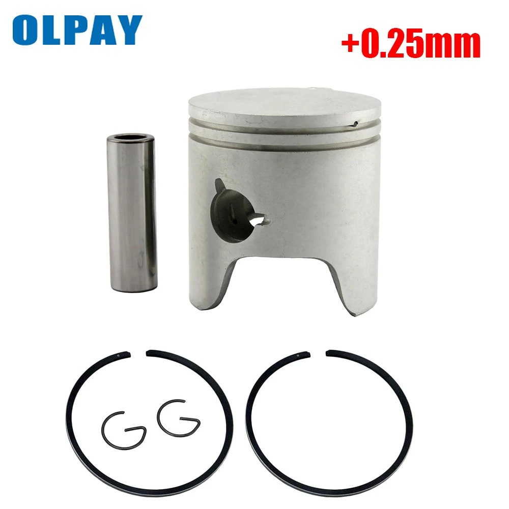 

6H4-11635-01-00 Piston set (0.25Mm O/s) for Yamaha outboard 2 stroke 25HP 40HP 50HP 6H4-11635 6H4-11635-01 boat engine parts