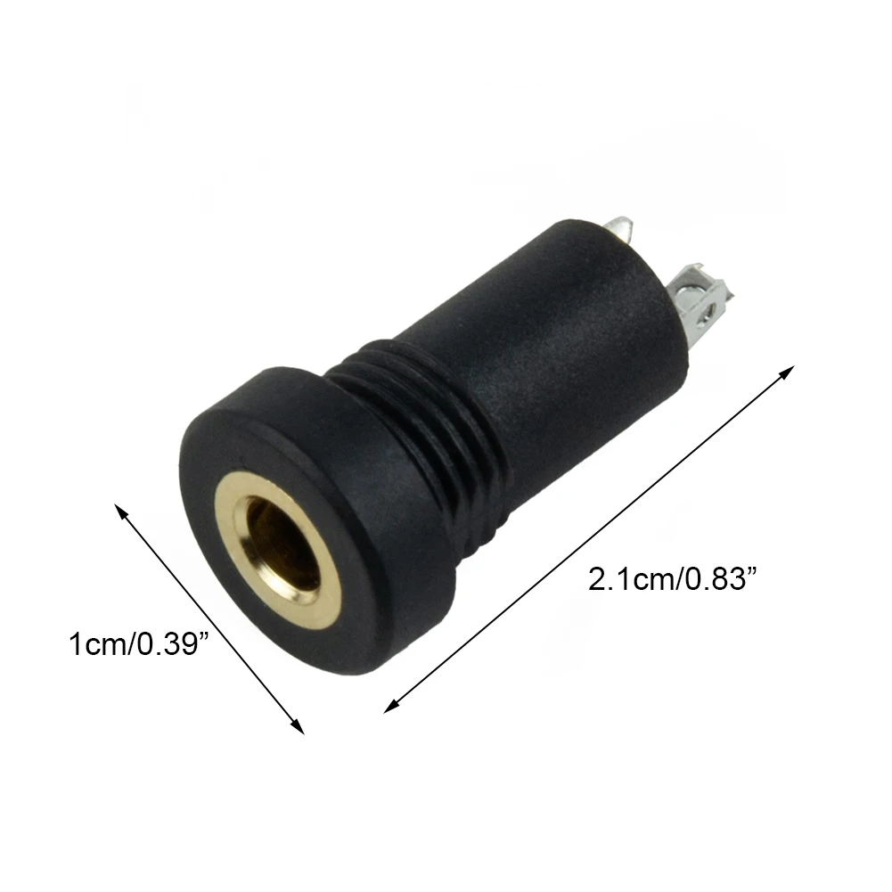 Brand New Audio Jacks 3.5MM Black Chassis Gold Over Nickel Jacks Mount Panel Plastic Socket Solde Stereo 2 Pcs
Brand New Audio Jacks 3.5MM Black Chassis Gold Over Nickel Jacks Mount Panel Plastic Socket Solde Stereo 2 Pcs