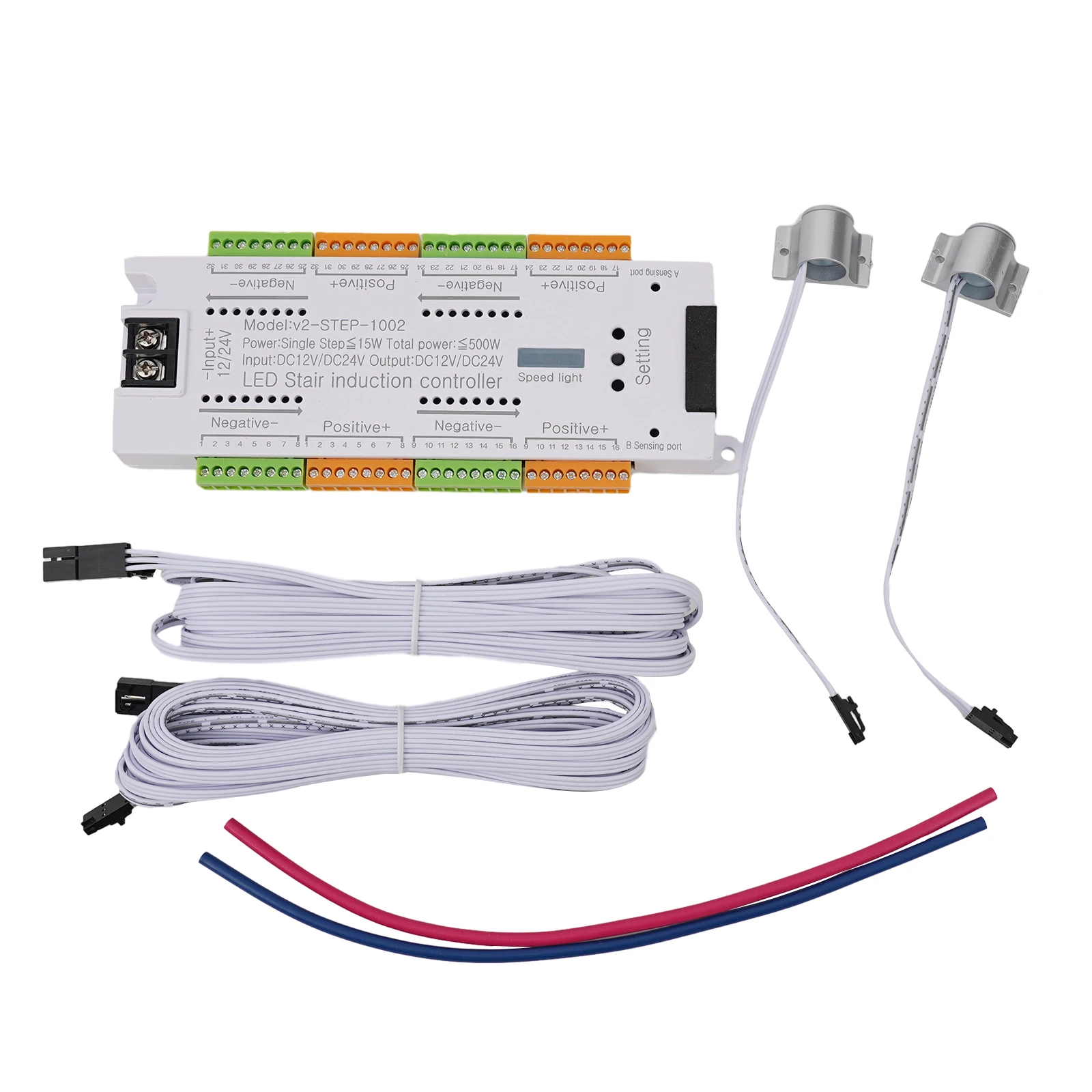 32 Channel Stair Light Controller Kit Motion Sensor LED Stair Lighting Safer to Use Enhance Home and Store Lighting
32 Channel Stair Light Controller Kit Motion Sensor LED Stair Lighting Safer to Use Enhance Home and Store Lighting
