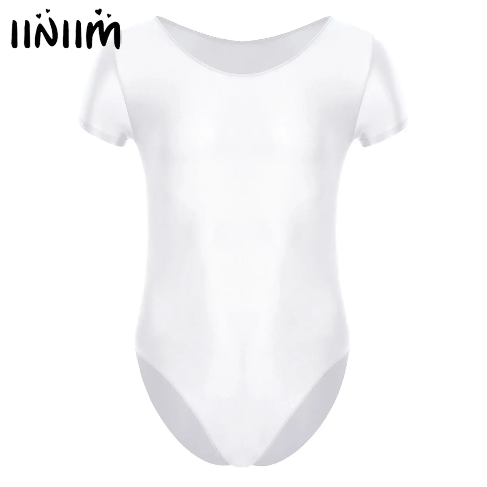 Mens Solid Color Short Sleeve Leotard Glossy Round Neck High Cut Sexy Sissy Swimwear Sportswear Bodysuit
Mens Solid Color Short Sleeve Leotard Glossy Round Neck High Cut Sexy Sissy Swimwear Sportswear Bodysuit