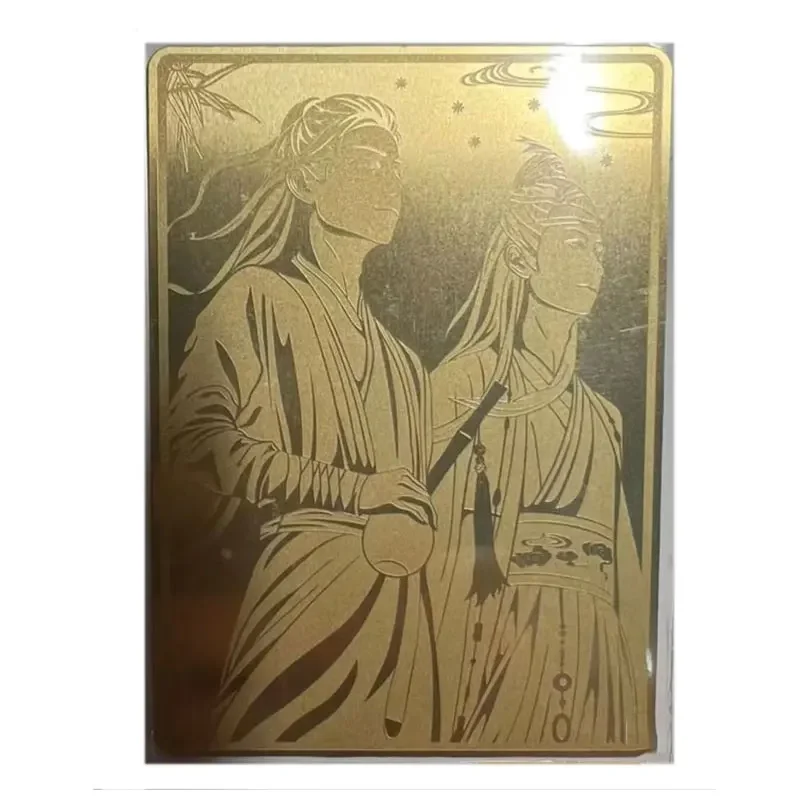 

Mo Dao Zu Shi TV Series Chen Qing Ling Collection Card Wei Wuxian Lan Wangji Jin Guangyao Engraved Gold Family Card