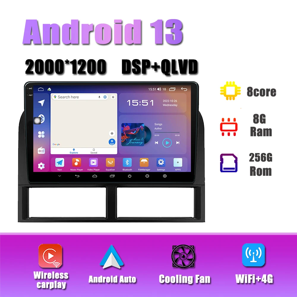 Android 13 Carplay Car Radio For Jeep Grand Cherokee 1998 - 2004 Multimedia Navigation Video Player GPS Bluetooth IPS WiFi DSP
Android 13 Carplay Car Radio For Jeep Grand Cherokee 1998 - 2004 Multimedia Navigation Video Player GPS Bluetooth IPS WiFi DSP