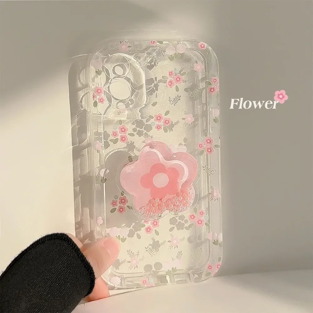 Flower Transparent Phone Case for IPhone 15 14 13 12 11 Pro Max Plus Fashion Cute Floral Shockproof Soft Cover Funda with Holder
Flower Transparent Phone Case for IPhone 15 14 13 12 11 Pro Max Plus Fashion Cute Floral Shockproof Soft Cover Funda with Holder