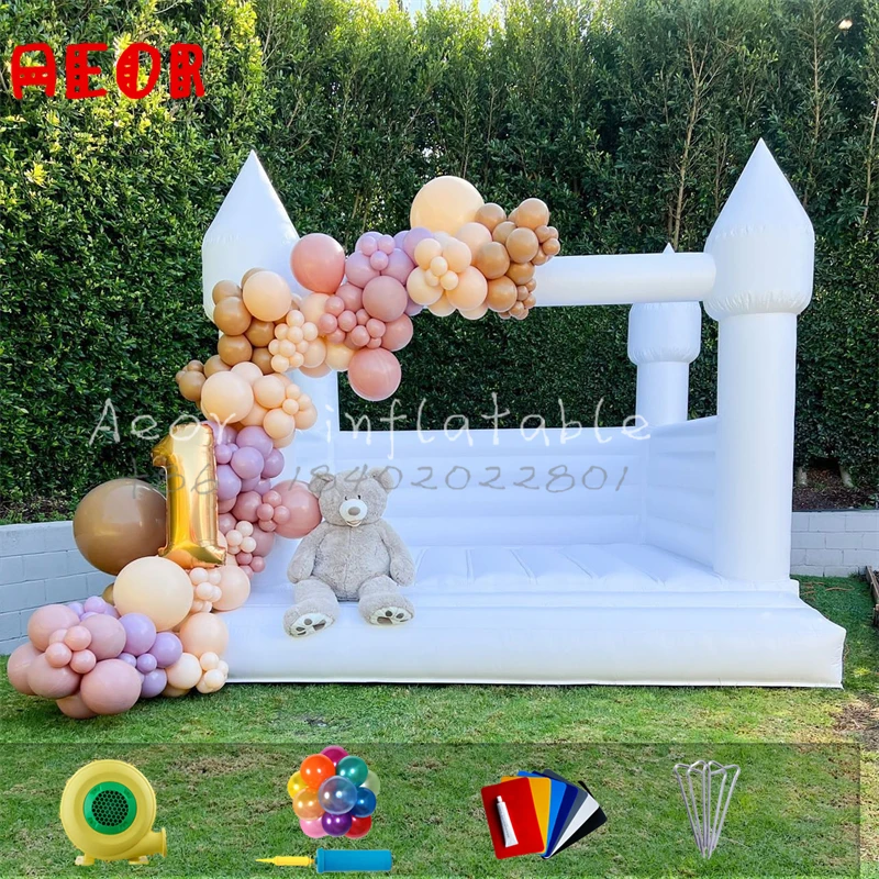PVC Commercial bounce house 10x10 inflatable wedding castle white jumping bouncer
PVC Commercial bounce house 10x10 inflatable wedding castle white jumping bouncer