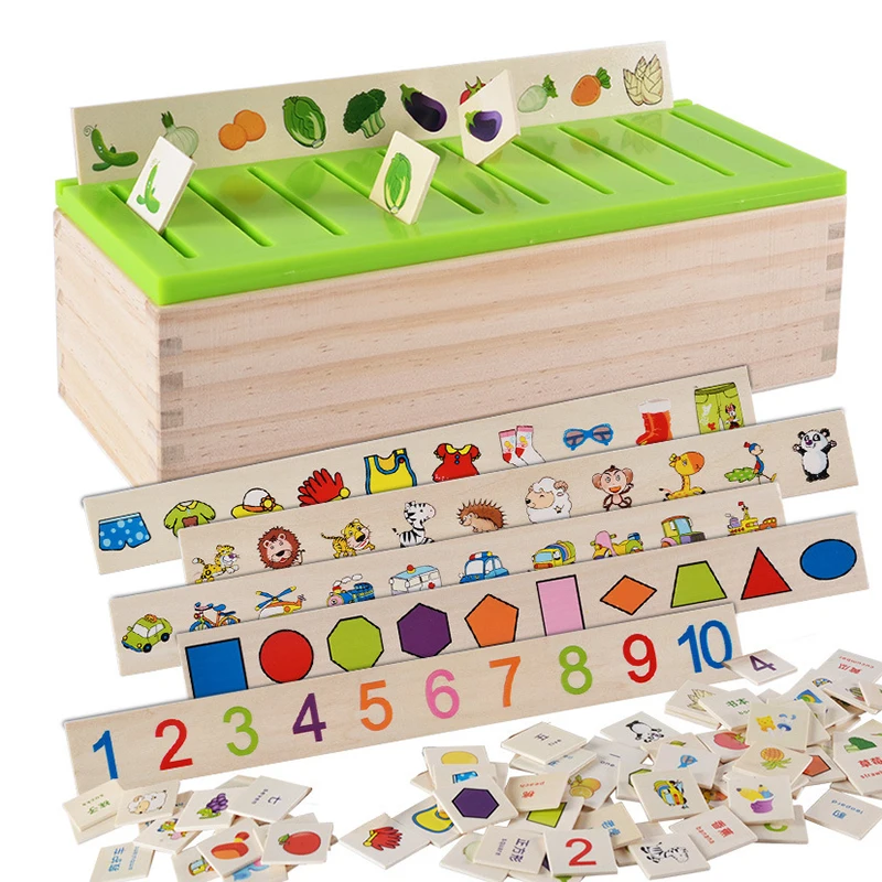 Montessori Classification Cognitive Matching Toy Fruit Animal Shape Math Early Educational Learning Wooden Boxed Children's Gift
Montessori Classification Cognitive Matching Toy Fruit Animal Shape Math Early Educational Learning Wooden Boxed Children's Gift