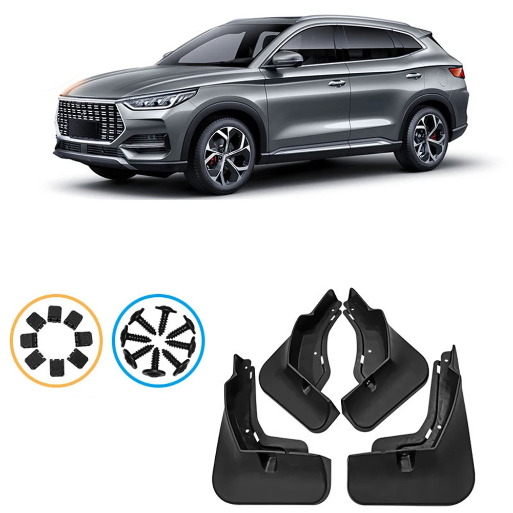PP+TPO Plastic Black Mudguards For BYD SONG PLUS DMI EV 2022 Anti-splash Guards Front Rear Wheels Accessories For Vehicles
PP+TPO Plastic Black Mudguards For BYD SONG PLUS DMI EV 2022 Anti-splash Guards Front Rear Wheels Accessories For Vehicles