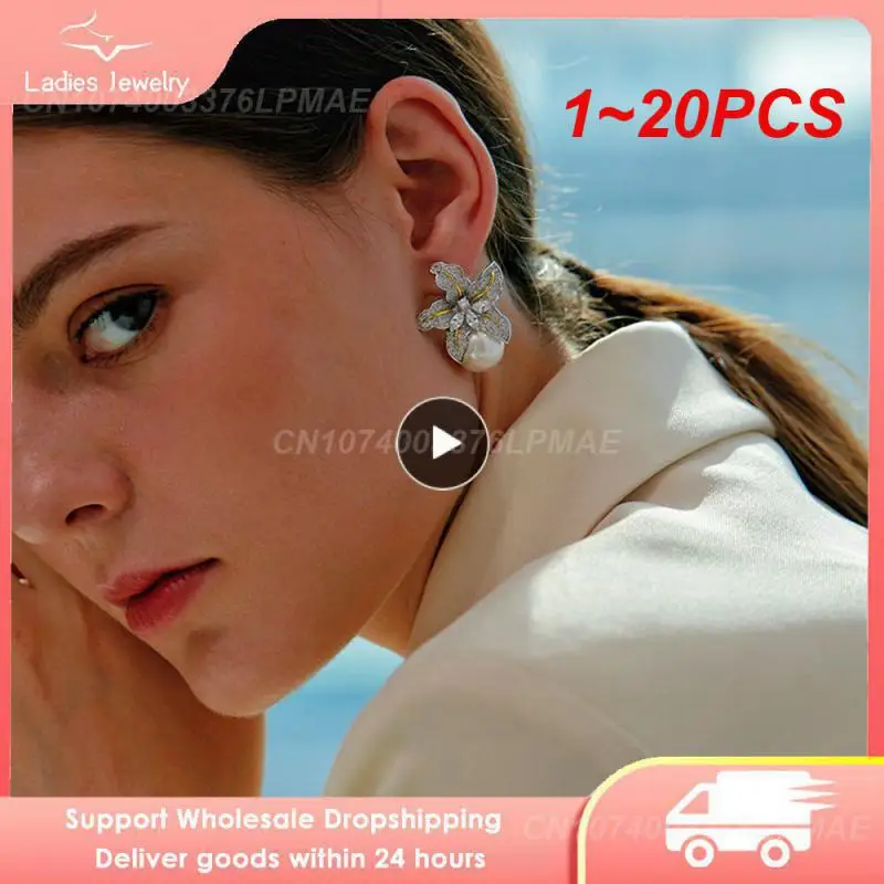 1~20PCS Huitan Hot Two Tone Flower Simulated Pearl Earrings for Women Aesthetic Lady's Ear Accessories Wedding Party Statement
1~20PCS Huitan Hot Two Tone Flower Simulated Pearl Earrings for Women Aesthetic Lady's Ear Accessories Wedding Party Statement