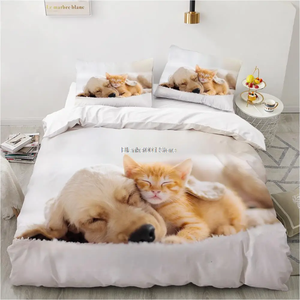 Luxury 3D Bedding set Europe Queen King Double Duvet cover set Bed linen Comfortable Blanket/Quilt cover Bed Set animal dog
Luxury 3D Bedding set Europe Queen King Double Duvet cover set Bed linen Comfortable Blanket/Quilt cover Bed Set animal dog