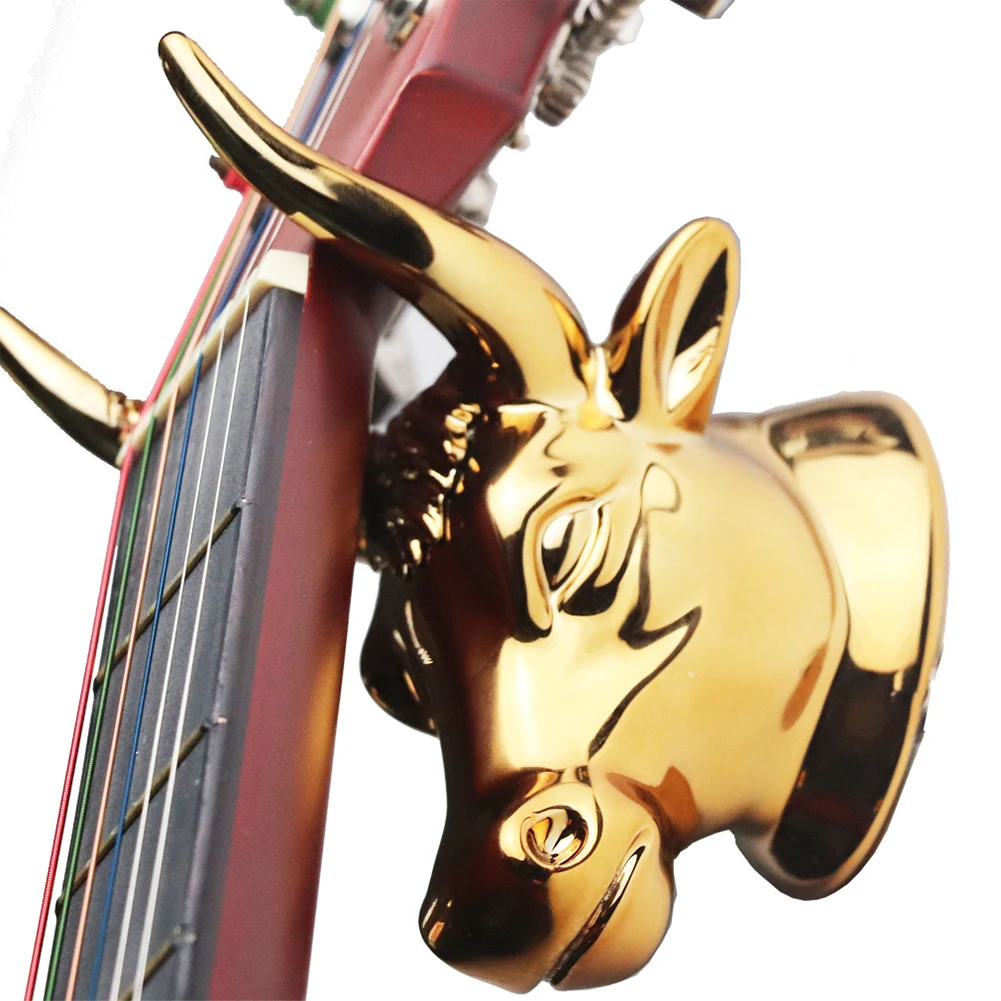 Gold Bull Head Wall Mount Hanger Guitar Holder Hook Stand Bracket For Ukulele Bass Guitars 4-Screw Decorate Wall Artwork Pendant
Gold Bull Head Wall Mount Hanger Guitar Holder Hook Stand Bracket For Ukulele Bass Guitars 4-Screw Decorate Wall Artwork Pendant