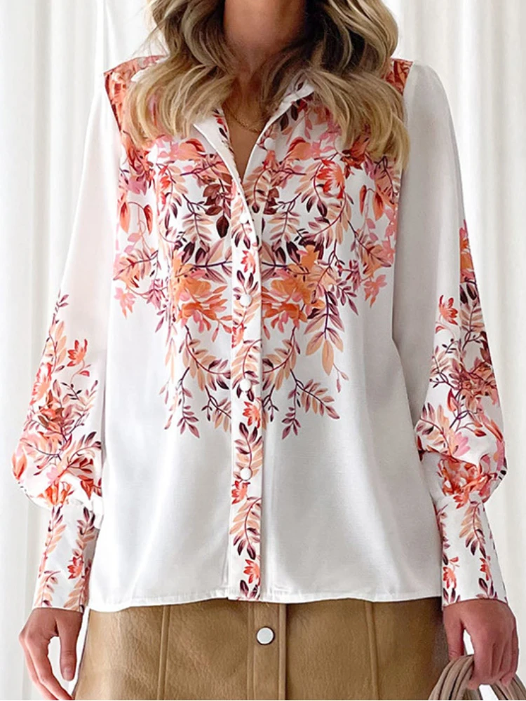 Women's 2023 Autumn/Winter Shirts & Blouse New Style Temperament Printed V-neck Long Sleeve Single breasted Shirt Women Blouses
Women's 2023 Autumn/Winter Shirts & Blouse New Style Temperament Printed V-neck Long Sleeve Single breasted Shirt Women Blouses