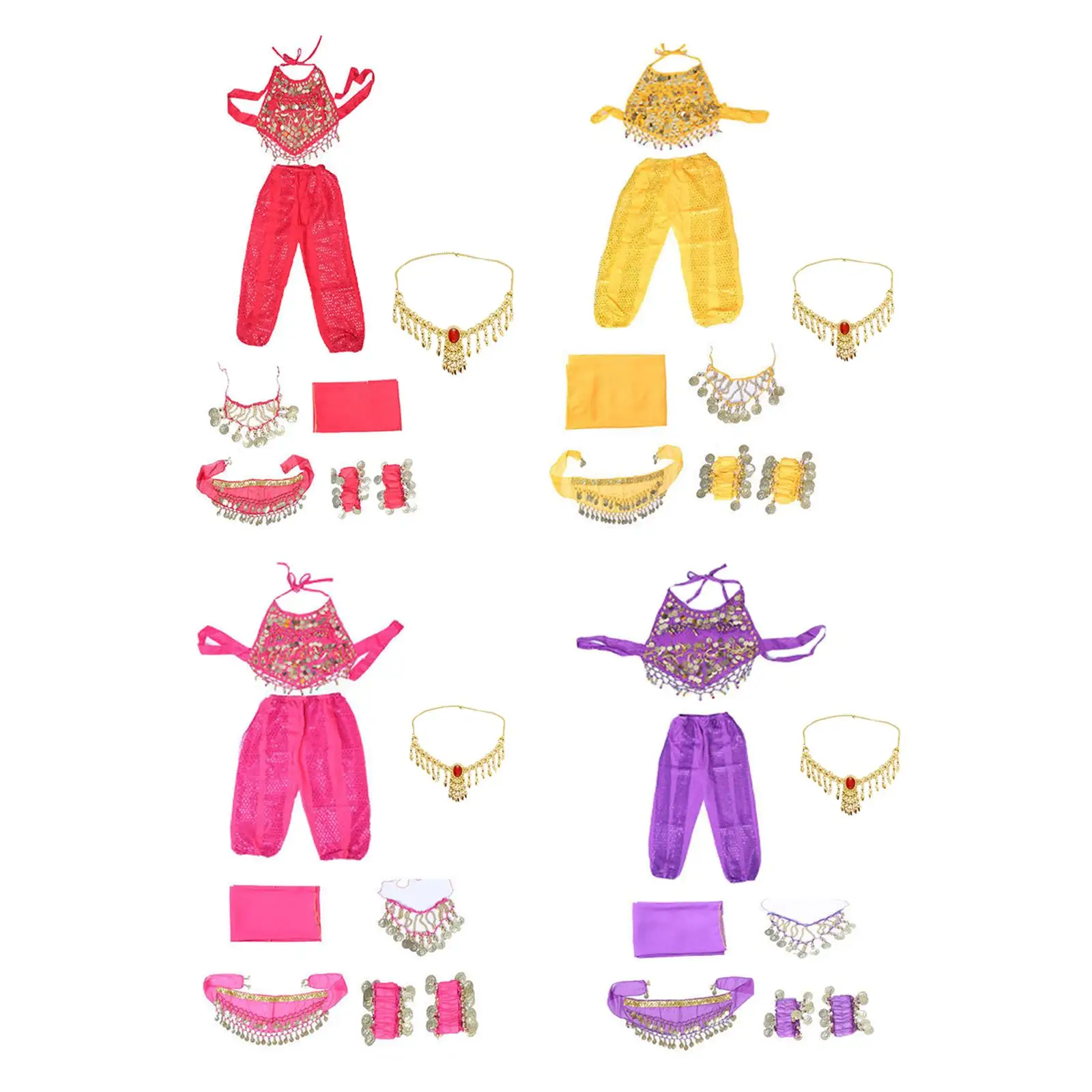 Kids Belly Dance Costumes Set Halloween Outfit Girl's Dance Costumes for Dress up Party Supplies Carnival Halloween Princess
Kids Belly Dance Costumes Set Halloween Outfit Girl's Dance Costumes for Dress up Party Supplies Carnival Halloween Princess