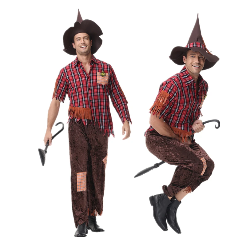 Men 's Scarecrow Cosplay Costume Straw Man Halloween Carnival Costume For Adult Christmas Party Stage Fancy Dress
Men 's Scarecrow Cosplay Costume Straw Man Halloween Carnival Costume For Adult Christmas Party Stage Fancy Dress