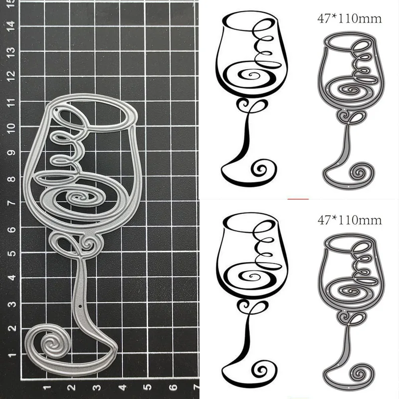 Wine glass Craft metal cutting dies cut die mold Scrapbook paper craft knife mould blade punch stencils dies
Wine glass Craft metal cutting dies cut die mold Scrapbook paper craft knife mould blade punch stencils dies