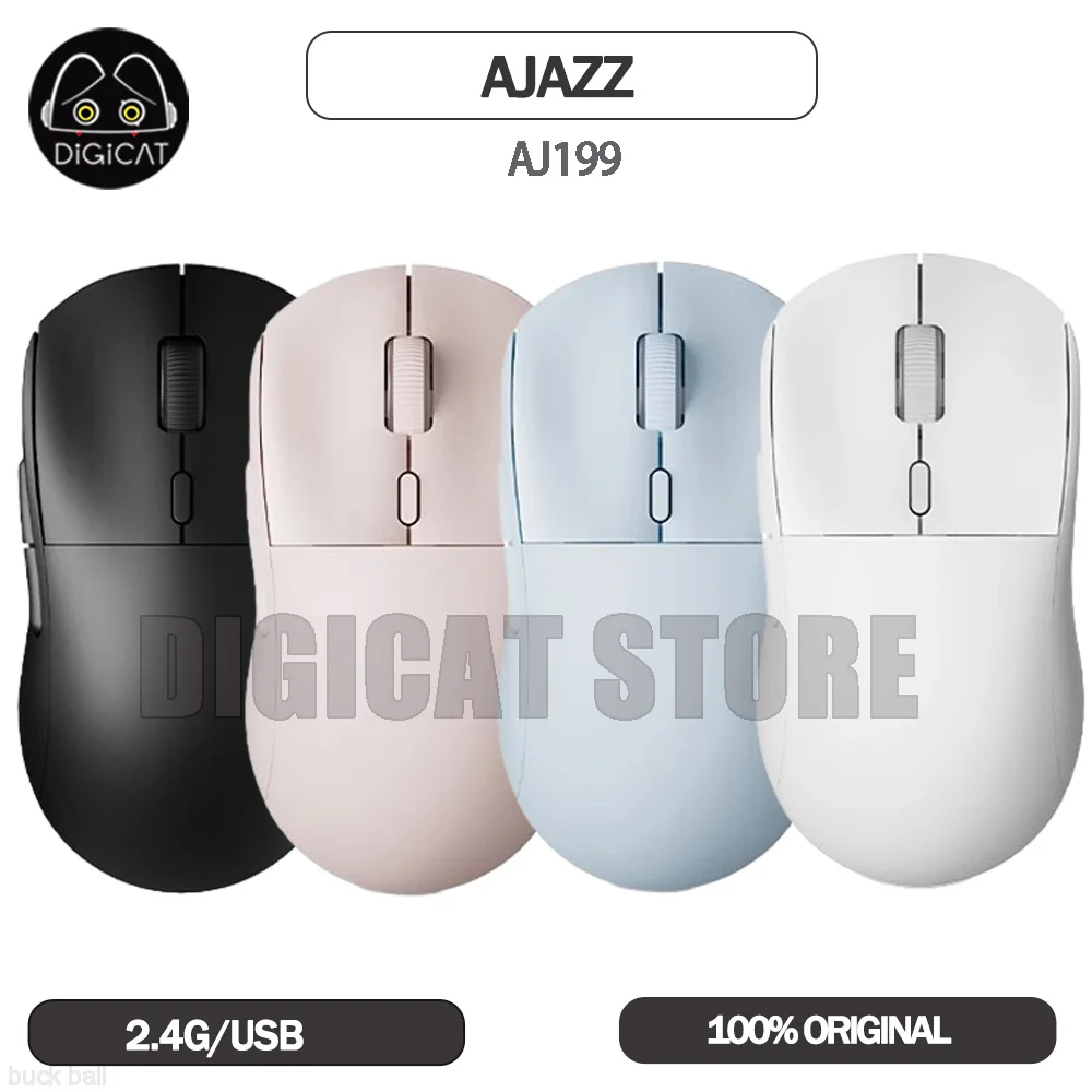 AJAZZ AJ199 AJ139PRO Wireless Mouse Gamer 2 Mode 2.4G/Wired Mouse 6 Button PAW3395 Sensor 24600DPI Gaming Mouse For PC
AJAZZ AJ199 AJ139PRO Wireless Mouse Gamer 2 Mode 2.4G/Wired Mouse 6 Button PAW3395 Sensor 24600DPI Gaming Mouse For PC