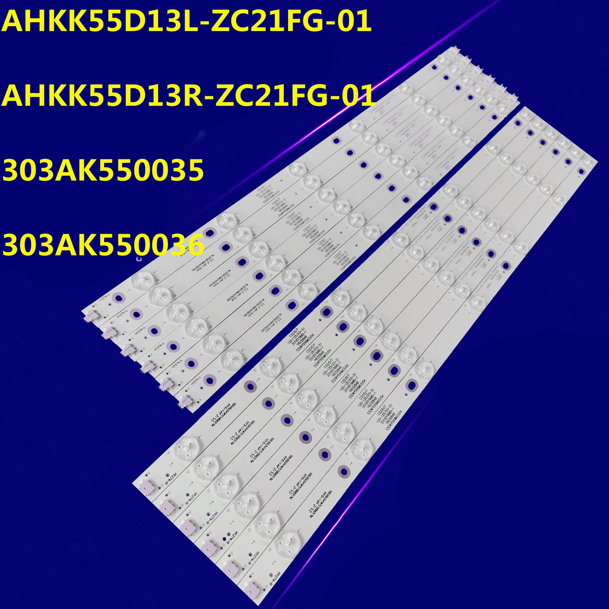 5set LED Backlight Strip For AHKK55D13L-ZC21FG-01 AHKK55D13R-ZC21FG-01 303AK550035 303AK550036 55V5U LE55D80S-UD LE55F68S-UD
5set LED Backlight Strip For AHKK55D13L-ZC21FG-01 AHKK55D13R-ZC21FG-01 303AK550035 303AK550036 55V5U LE55D80S-UD LE55F68S-UD