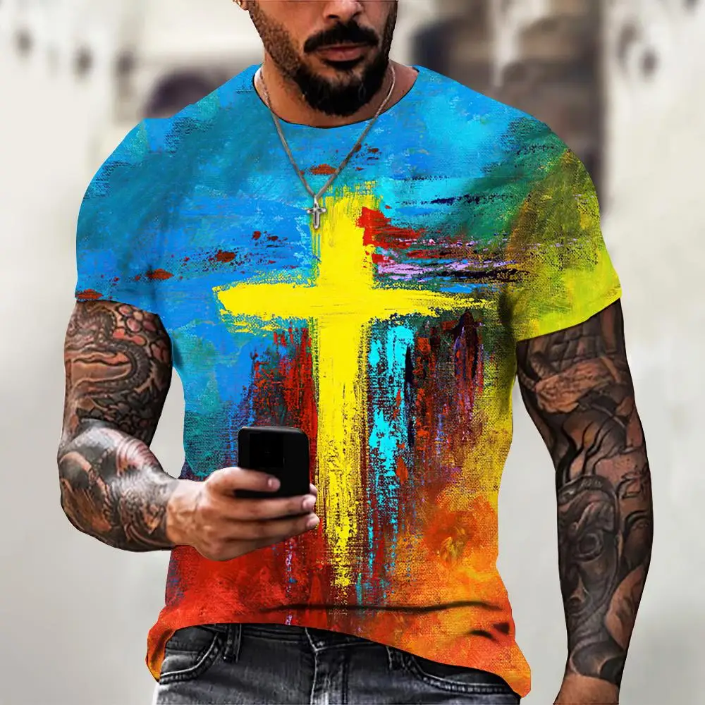 Men's T Shirt Street Fashion Colorful T-Shirt Tops Round Neck Short Sleeve Casual Tees Summer Loose Oversized Male Clothing 6xl
Men's T Shirt Street Fashion Colorful T-Shirt Tops Round Neck Short Sleeve Casual Tees Summer Loose Oversized Male Clothing 6xl